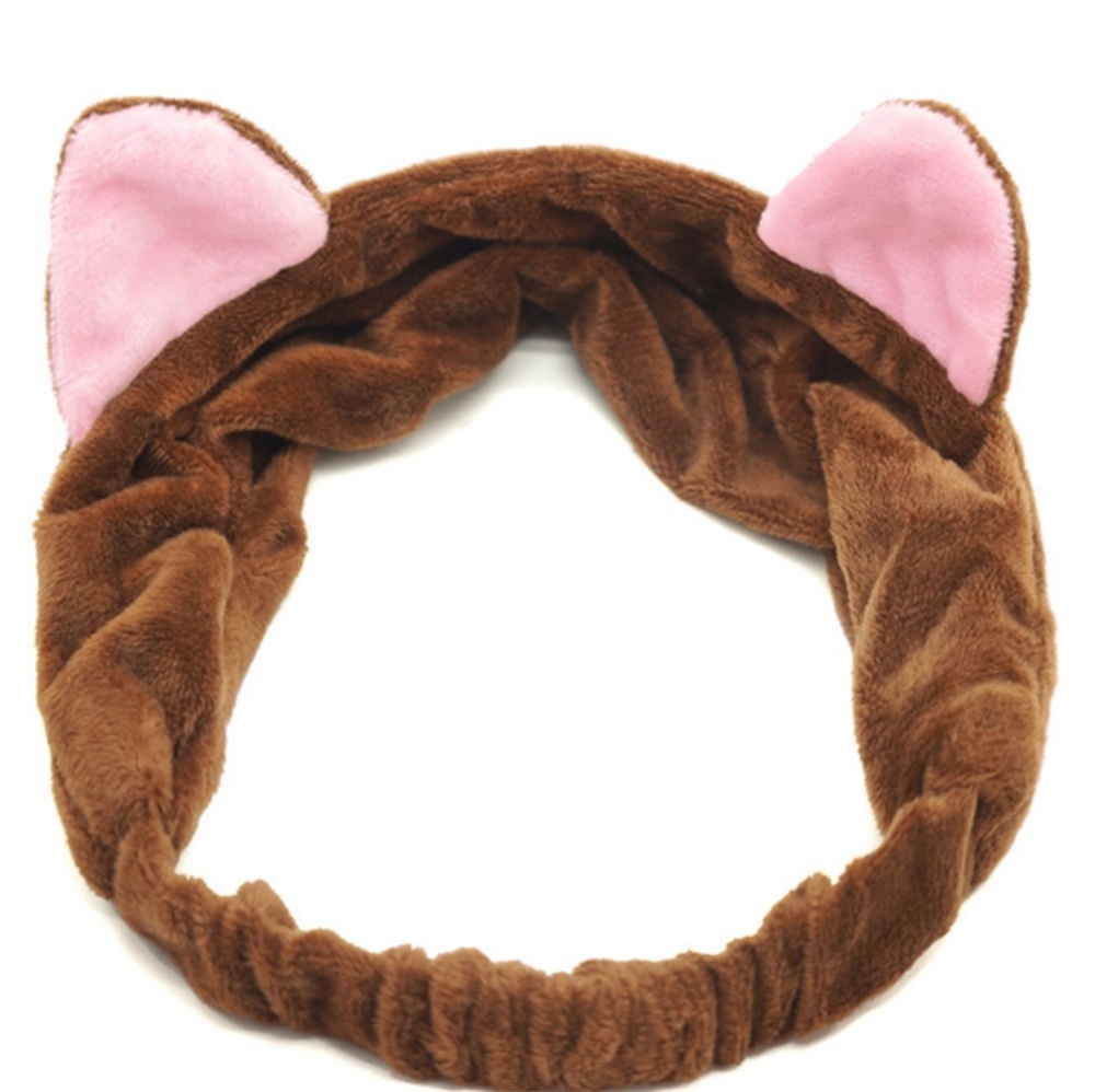 Brown Cat Ear Soft Headband